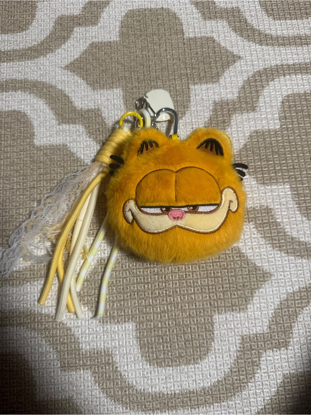 Garfield Plush Keychain Bag Charm in Orange - Accessories